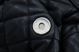 CHANEL Chain Around Shoulder Bag Crossbody Μαύρο δέρμα μοσχαριού Δέρμα j91