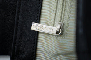 CHANEL Chain Around Shoulder Bag Crossbody Sort kalveskindslæder k16