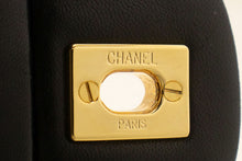 CHANEL Classic Double Flap 9" Chain Shoulder Bag Black Lambskin n92 hannari-shop