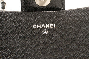 CHANEL Flap Phone Holder With Chain Bag Black Crossbody Clutch j99