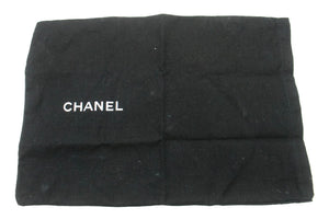 CHANEL Classic Double Flap 10" Chain Shoulder Bag Black Lambskin p05 hannari-shop