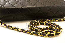 CHANEL Small Chain Shoulder Bag Clutch Black Quilted Flap Lambskin p45 hannari-shop