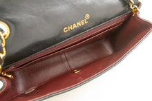 CHANEL Diana Flap Chain Shoulder Bag Black Quilted Lambskin Purse p38 hannari-shop