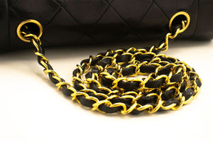 CHANEL Diana Flap Chain Shoulder Bag Black Quilted Lambskin Purse p35 hannari-shop