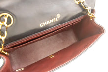 CHANEL Diana Flap Chain Shoulder Bag Black Quilted Lambskin Purse p35 hannari-shop