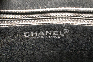 CHANEL Silver Medallion Grained Calfskin Leather Shoulder Bag n54 hannari-shop