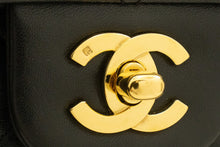 Τσάντα ώμου με αλυσίδα CHANEL Classic Double Flap 10" Μαύρο Lambskin k74