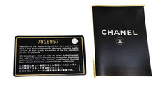 CHANEL Classic Double Flap 10" Chain Shoulder Bag Black Lambskin p97 hannari-shop