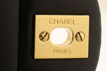CHANEL Classic Double Flap 10" Chain Shoulder Bag Black Lambskin p97 hannari-shop