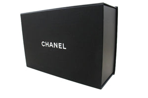 CHANEL Classic Double Flap 10" Chain Shoulder Bag Black Lambskin p97 hannari-shop
