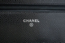 CHANEL Grained Calfskin Wallet On Chain WOC Black Shoulder Bag p60 hannari-shop