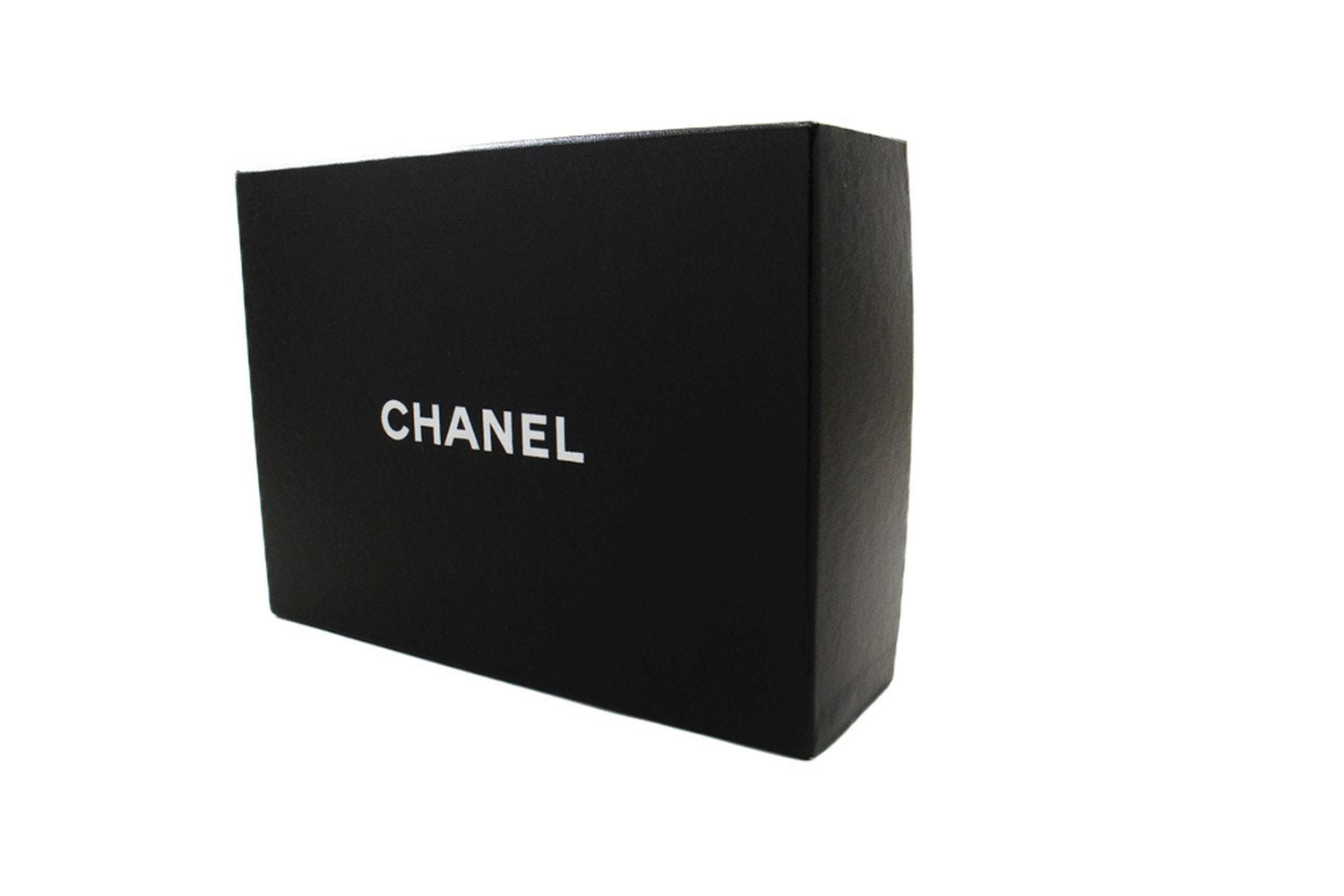CHANEL Wallet On Chain WOC i kornet kalveskind, sort skuldertaske p60 hannari-shop
