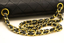 CHANEL Classic Double Flap 9" Chain Shoulder Bag Black Lambskin j19 hannari-shop