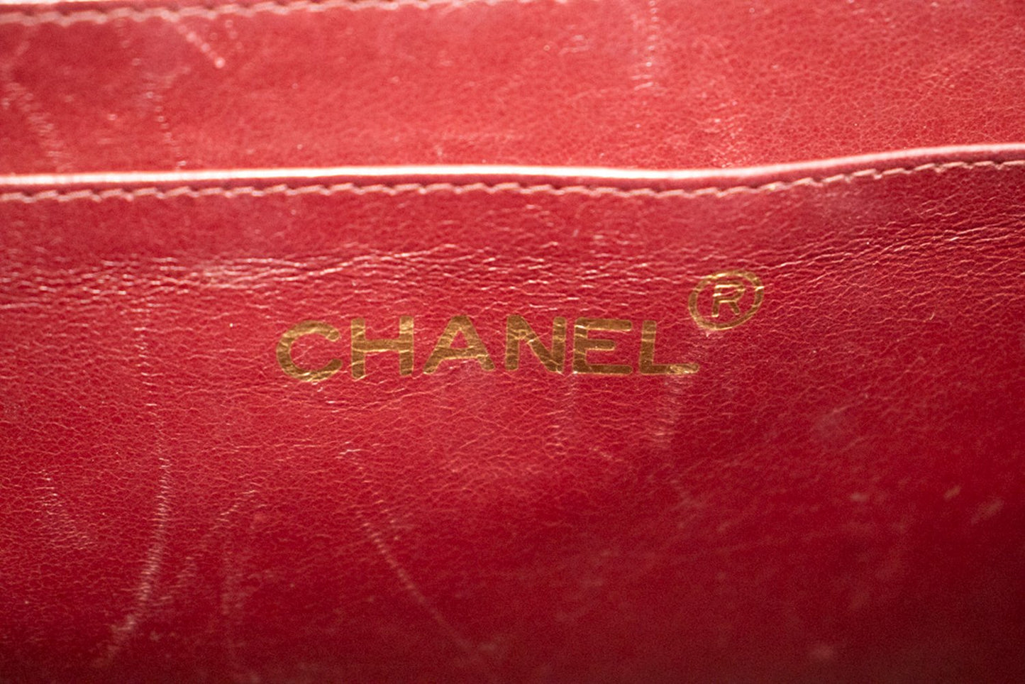 Borsa a tracolla CHANEL classica grande con catena da 13 pollici Pelle di agnello nera j74