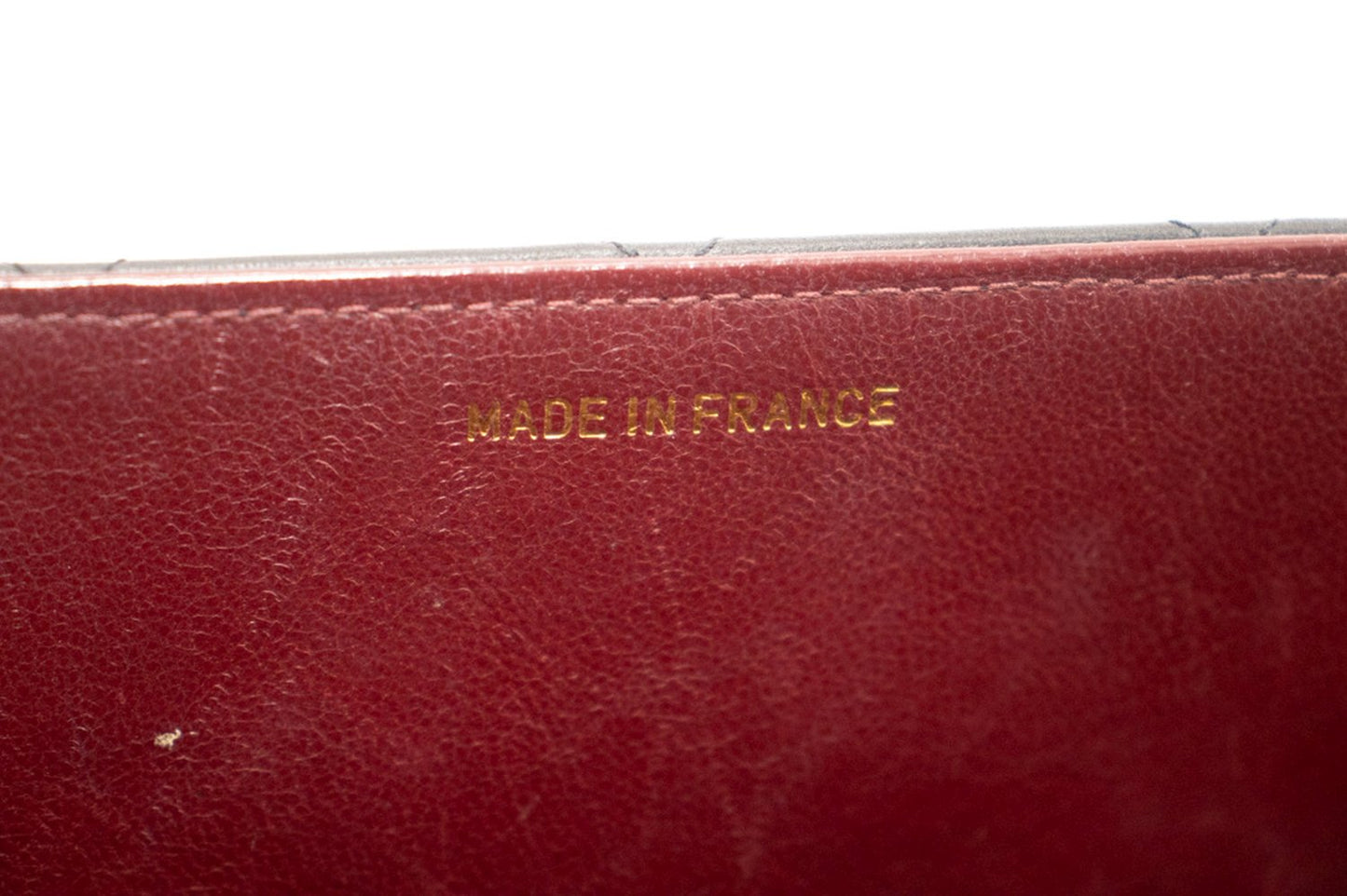 Borsa a tracolla CHANEL classica grande con catena da 13 pollici Pelle di agnello nera j74