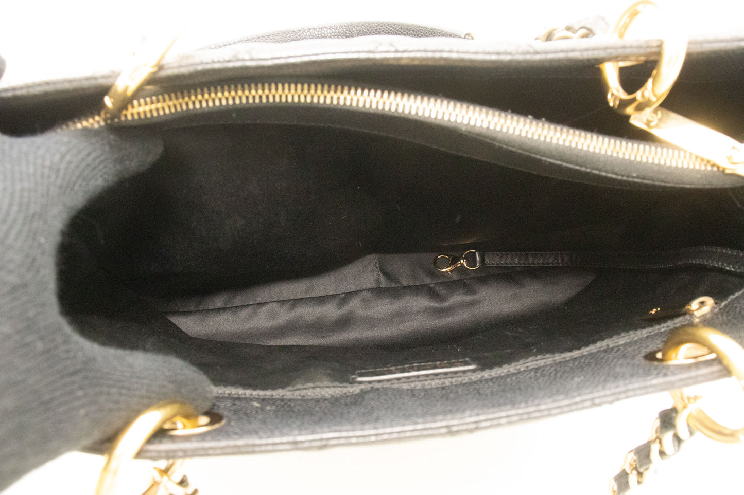 CHANEL Grained Calfskin GST 13" Shopping Tote Chain Skuldertaske p67 hannari-shop