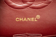 CHANEL Classic Double Flap 10" Chain Shoulder Bag Black Lambskin p58 hannari-shop