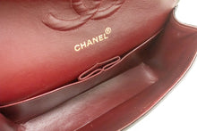 CHANEL Classic Double Flap 10" Chain Shoulder Bag Black Lambskin p58 hannari-shop