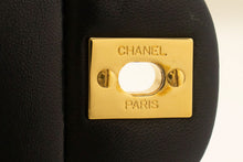 CHANEL Classic Double Flap 10" Chain Shoulder Bag Black Lambskin p62 hannari-shop