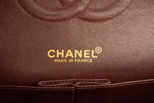CHANEL Classic Double Flap 10" Chain Shoulder Bag Black Lambskin p62 hannari-shop