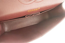 CHANEL Classic Double Flap 10" Chain Shoulder Bag Black Lambskin p62 hannari-shop