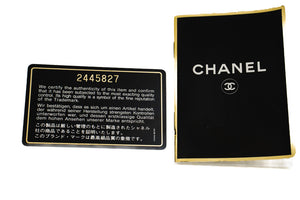 CHANEL Classic Double Flap 9" Chain Shoulder Bag Black Lambskin p68 hannari-shop