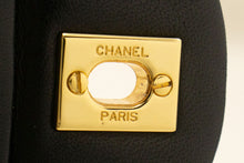 CHANEL Classic Double Flap 9" Chain Shoulder Bag Black Lambskin p68 hannari-shop