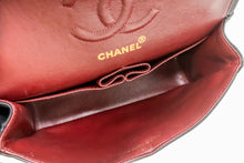 CHANEL Classic Double Flap 9" Chain Shoulder Bag Black Lambskin p68 hannari-shop