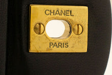CHANEL Classic Double Flap 10" Chain Shoulder Bag Black Lambskin f91 hannari-shop