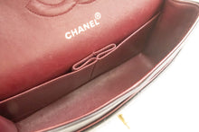 CHANEL Classic Double Flap 10" Chain Shoulder Bag Black Lambskin f91 hannari-shop