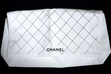 CHANEL Classic Double Flap 10" Chain Shoulder Bag Black Lambskin f91 hannari-shop
