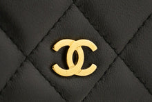 CHANEL Black Classic Wallet On Chain WOC Shoulder Bag Crossbody k89