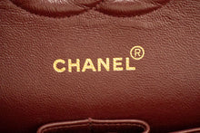CHANEL Classic Double Flap 10" Chain Shoulder Bag Black Lambskin p64 hannari-shop