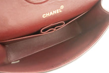 CHANEL Classic Double Flap 10" Chain Shoulder Bag Black Lambskin p64 hannari-shop