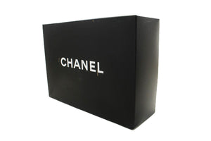 CHANEL Classic Double Flap 10" Chain Shoulder Bag Black Lambskin p64 hannari-shop