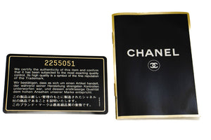 CHANEL Classic Double Flap 10" Chain Shoulder Bag Black Lambskin p61 hannari-shop