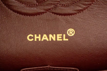 CHANEL Classic Double Flap 10" Chain Shoulder Bag Black Lambskin p61 hannari-shop