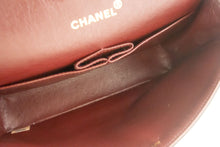CHANEL Classic Double Flap 10" Chain Shoulder Bag Black Lambskin p61 hannari-shop