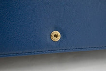 CHANEL Μαύρο Μπλε Πορτοφόλι σε Αλυσίδα WOC Shoulder Bag Crossbody Gold L05