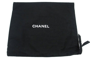 CHANEL Grained Calfskin Large Chain Shoulder Bag W Flap SV Classic L06