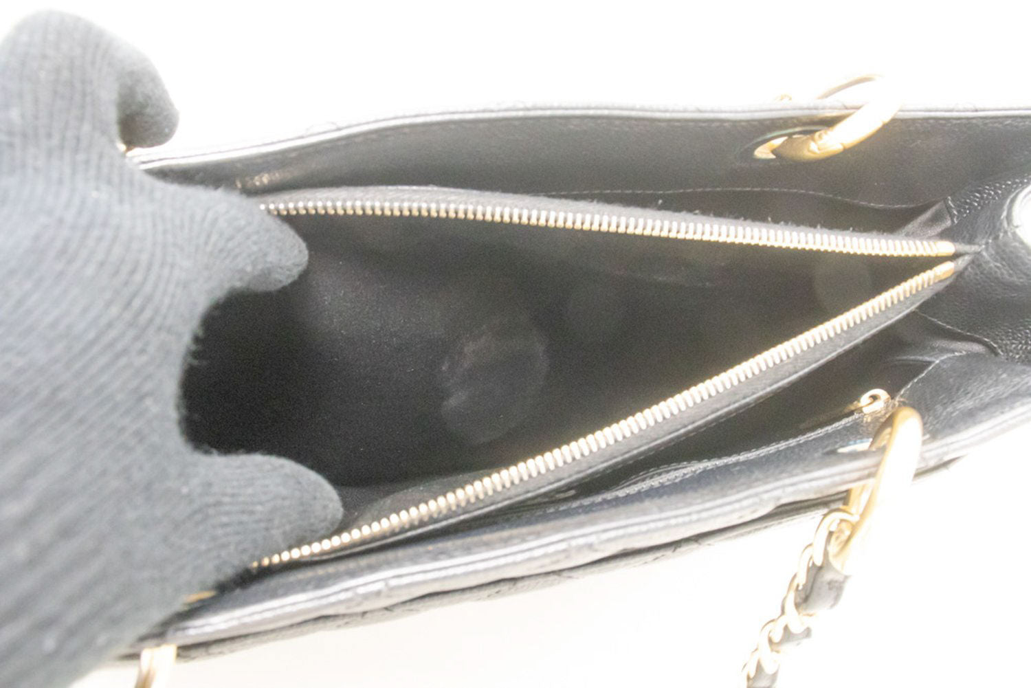 CHANEL Grained Calfskin GST 13" Shopping Tote Chain Skuldertaske p95 hannari-shop