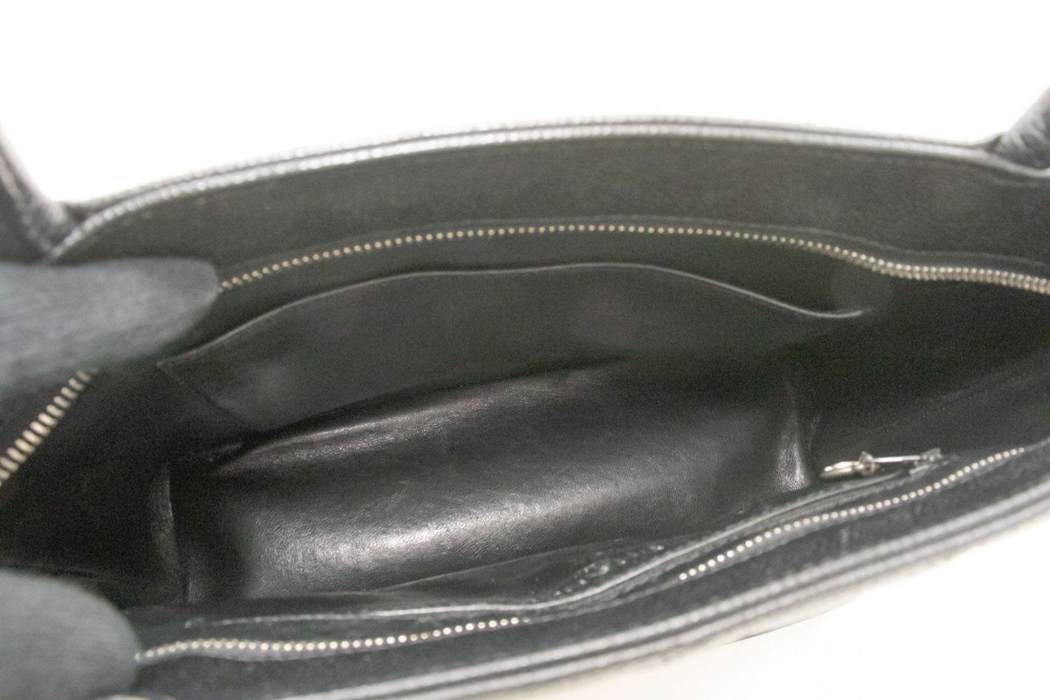 CHANEL Silver Medallion Schoudertas van Gegranuleerd Kalfsleer p80 hannari-shop