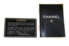 CHANEL Classic Double Flap 10" Chain Shoulder Bag Black Lambskin p76 hannari-shop