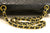 CHANEL Classic Double Flap 10" Chain Shoulder Bag Black Lambskin p76 hannari-shop