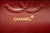 CHANEL Classic Double Flap 10" Chain Shoulder Bag Black Lambskin p76 hannari-shop