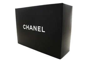 CHANEL Classic Double Flap 10" Chain Shoulder Bag Black Lambskin p76 hannari-shop