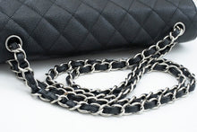 CHANEL 11" Large Grained Calfskin Double Flap Chain Shoulder Bag L18