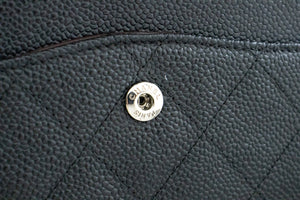 Τσάντα ώμου με αλυσίδα CHANEL 11" L18 με διπλό πτερύγιο από δέρμα μοσχαριού