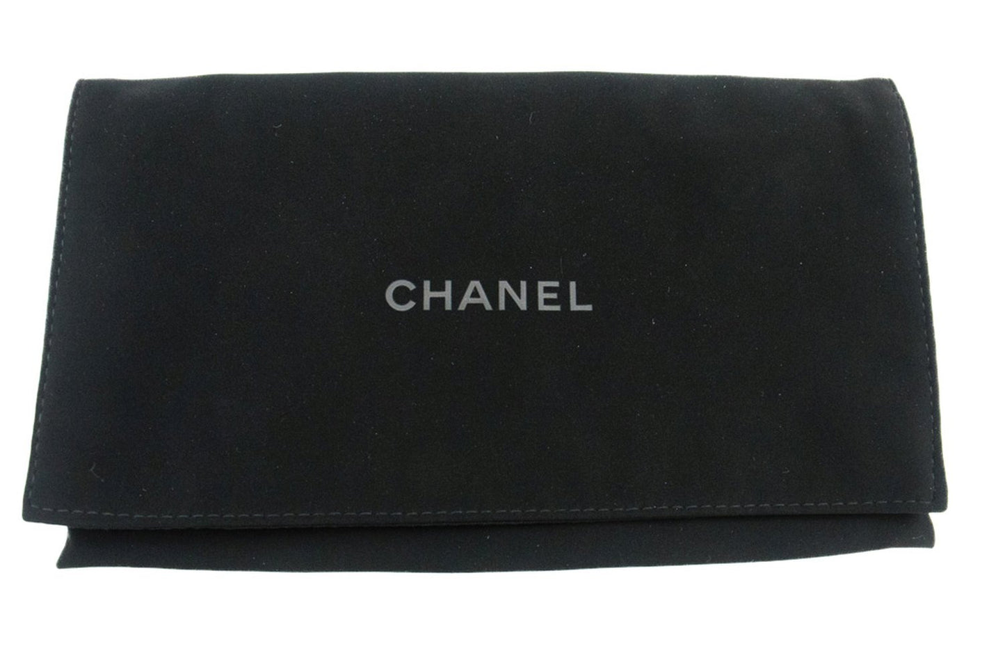 Portafoglio CHANEL in pelle di agnello con perle su catena Borsa WOC con catena a doppia zip L17