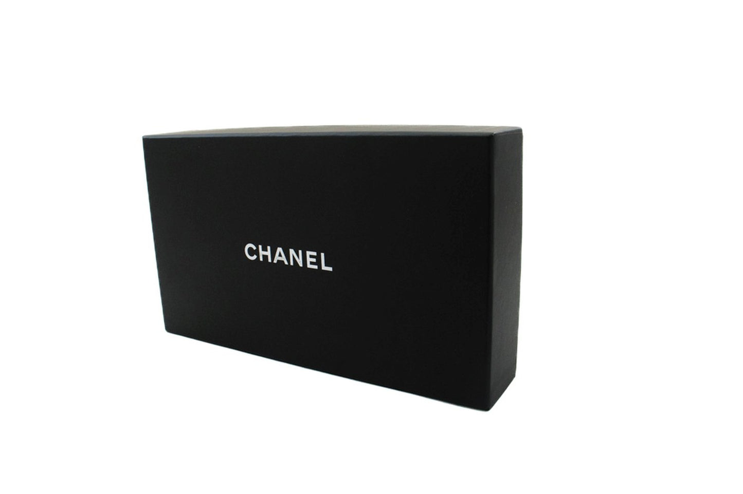 Portafoglio CHANEL in pelle di agnello con perle su catena Borsa WOC con catena a doppia zip L17